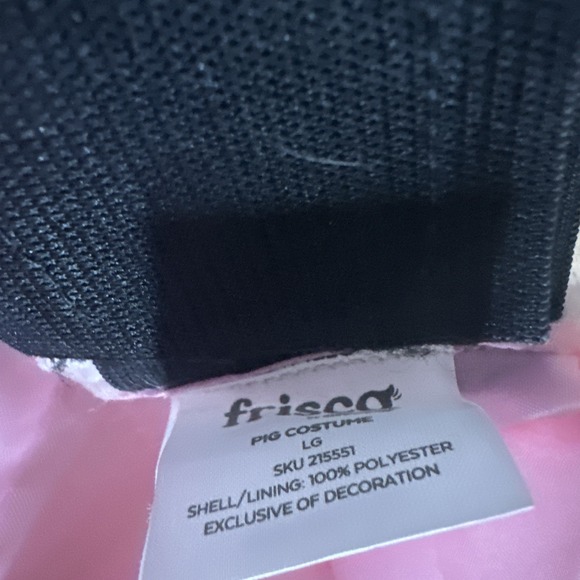 Frisco Cute Two Piece Pink Pig Dog Outfit Large Curly Tail & Ears Fast Shipping - Picture 7 of 7